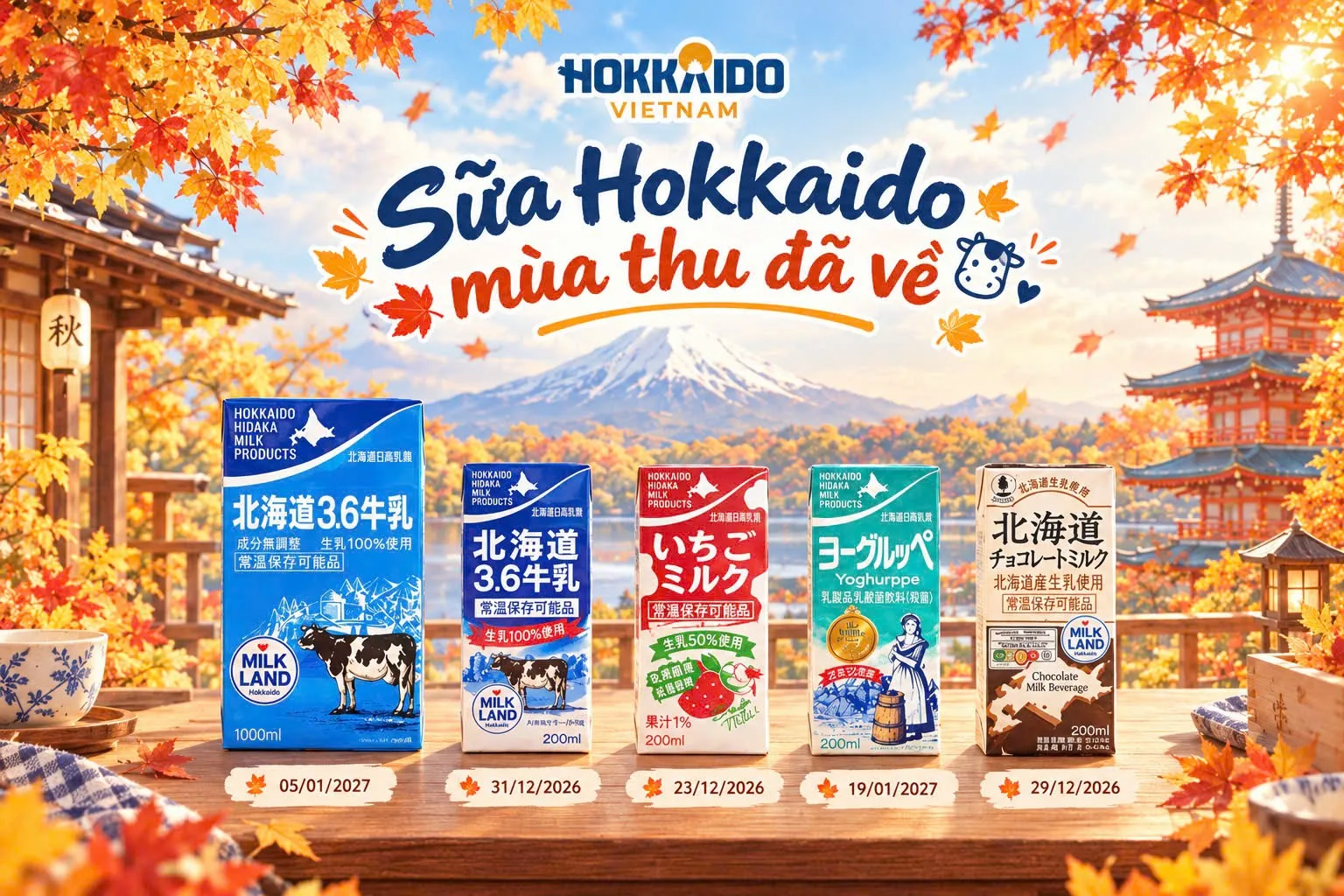 Chuyến sữa mùa thu đã về - Chào người bạn ngọt ngào! 🍁