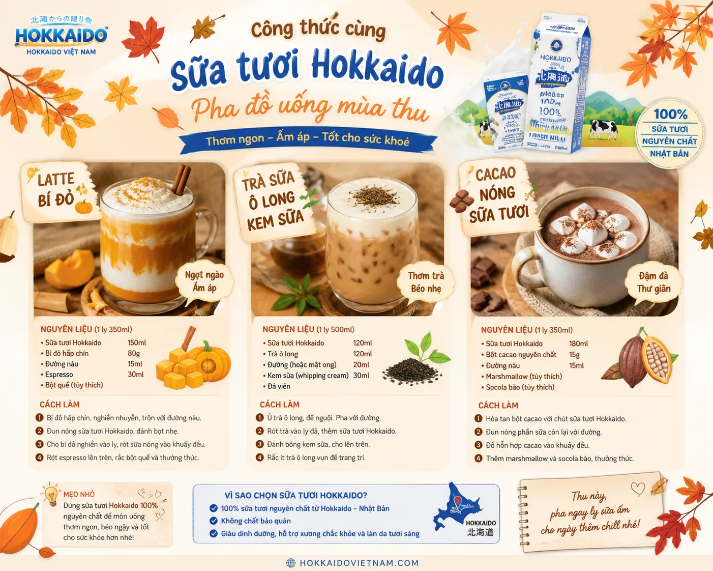 Mùa thu, người Nhật thường thưởng thức những thức uống nào?